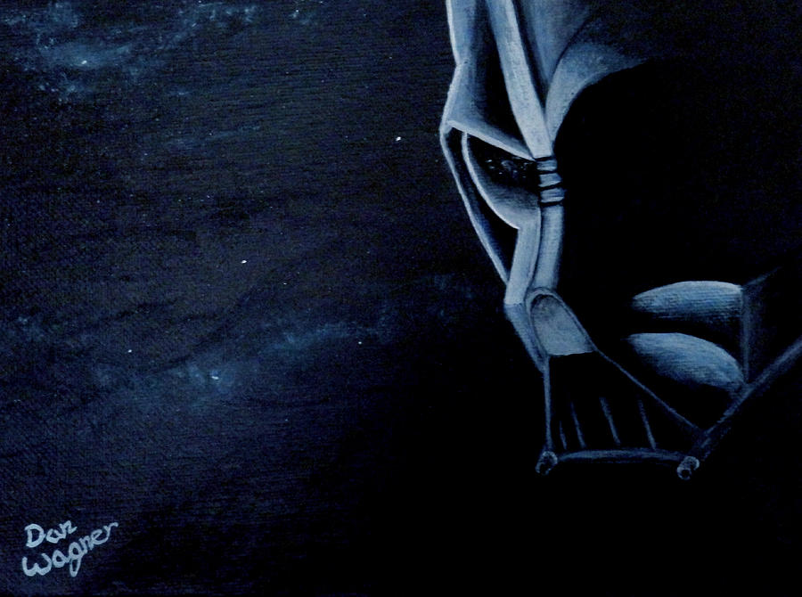 Vader Galaxy Painting by Dan Wagner