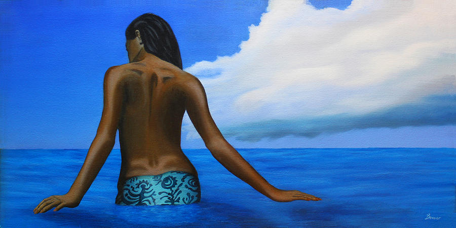 Nude Painting - Vahine de Tahiti by Wahine Art