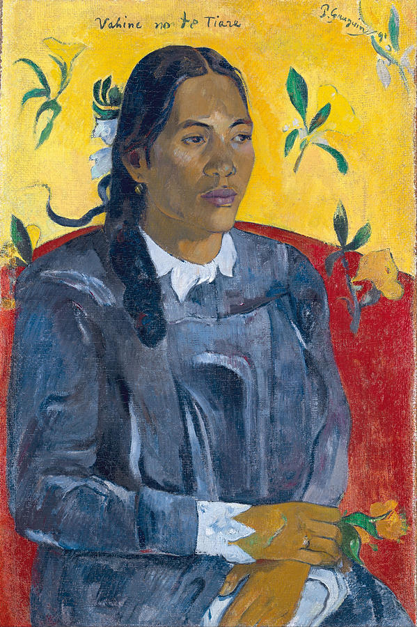 Vahine No Te Tiare Woman With A Flower, 1891 Oil On Canvas Photograph by Paul Gauguin