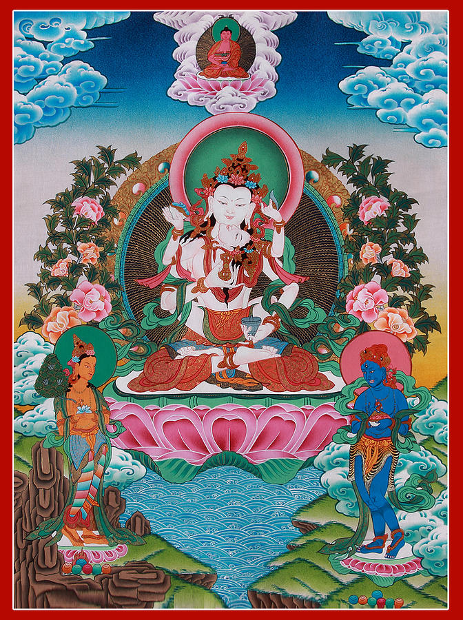 Vajrasattva Painting - Vajrasattva Sexual Union Art by Ts Vajrasattva Painting - Vajrasattva Sexual Union Art by Ts