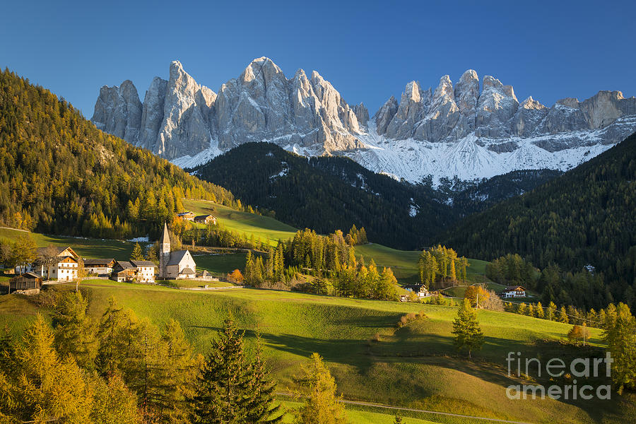 Mountain Photograph - Val di Funes - Dolomites by Brian Jannsen