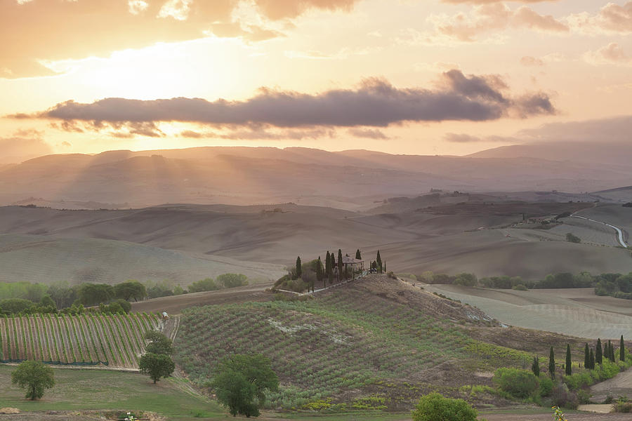 Val Dorcia Tuscany Italy Photograph By Peter Adams Fine Art America