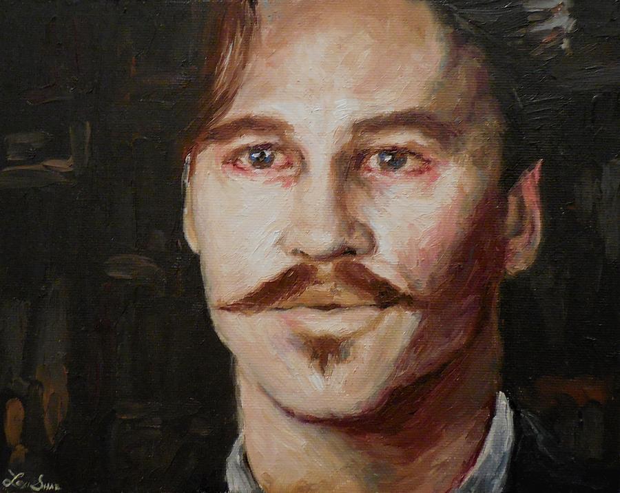 Portrait Painting - Val Kilmer as Dr. John Henry Holliday by Lexi-Shae Broo...