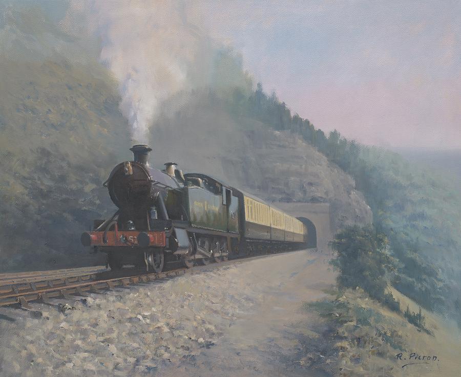 Train Painting - Vale of Neath Railway by Richard Picton