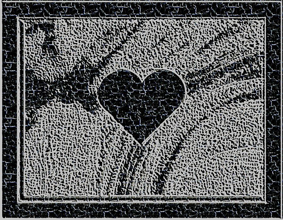 Valentine Carved In Stone Vii Digital Art