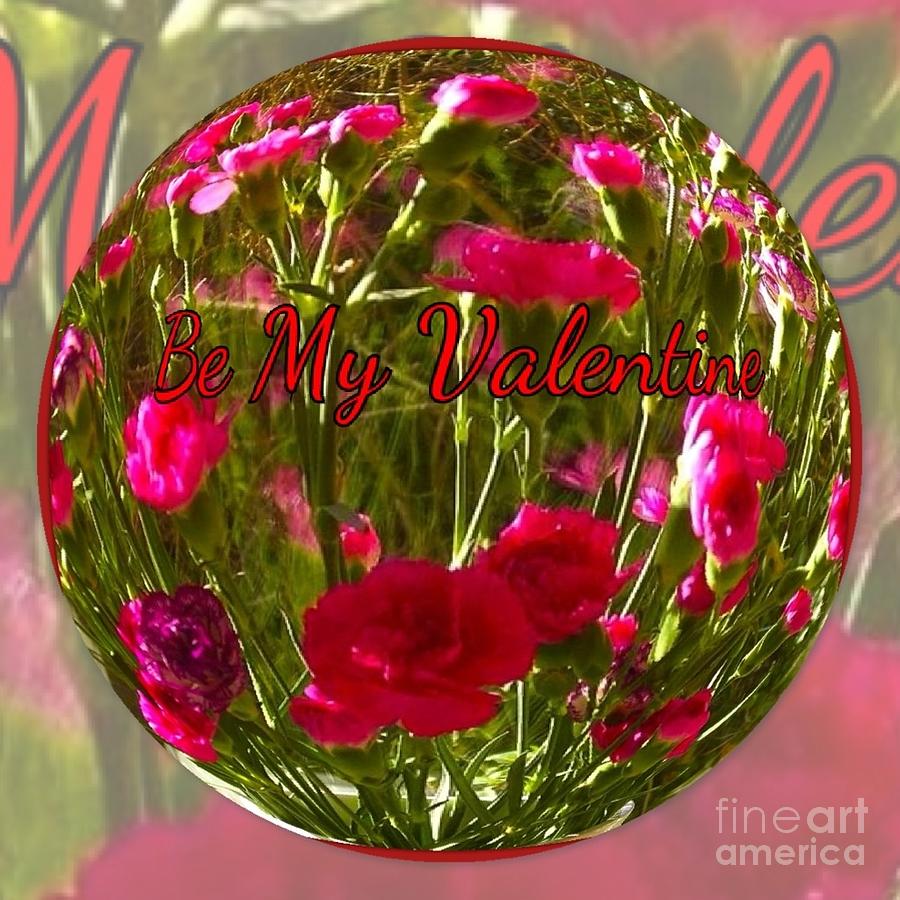 Valentine Crystal Ball Carnations Photograph by Joan-Violet Stretch