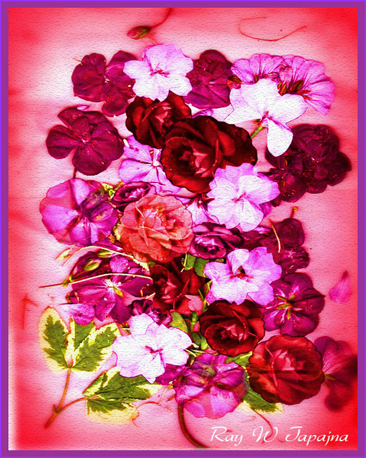 Flowers Mixed Media - Valentine Flowers for You by Ray Tapajna Flowers Mixed Media - Valentine Flowers for You by Ray Tapajna