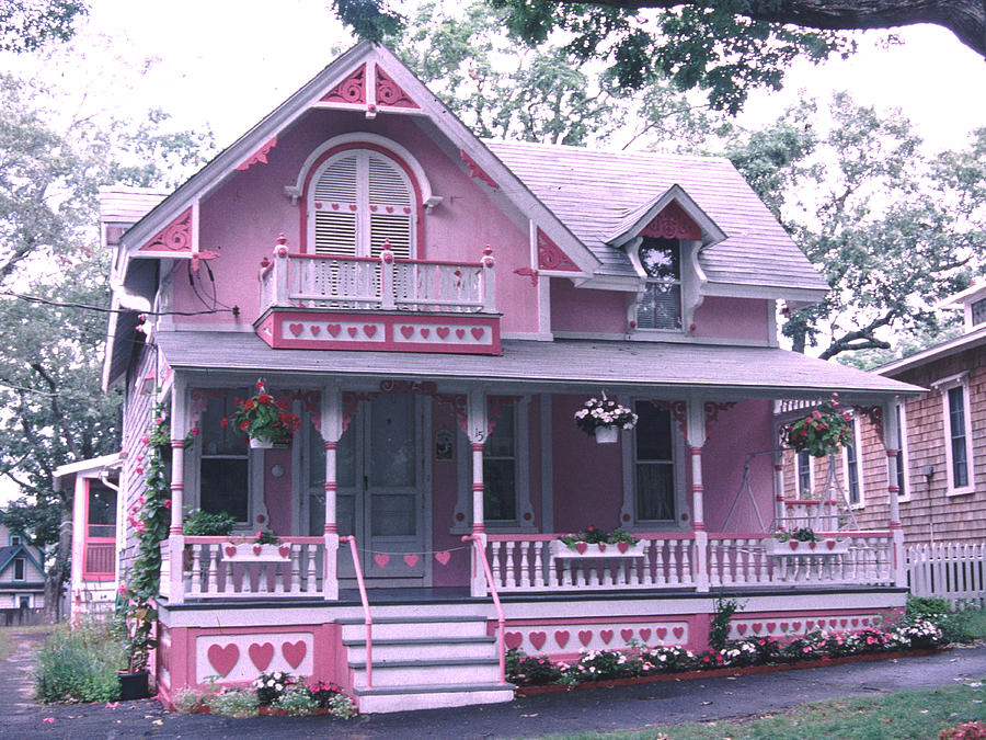 Valentine Gingerbread House Photograph by Tom Wurl