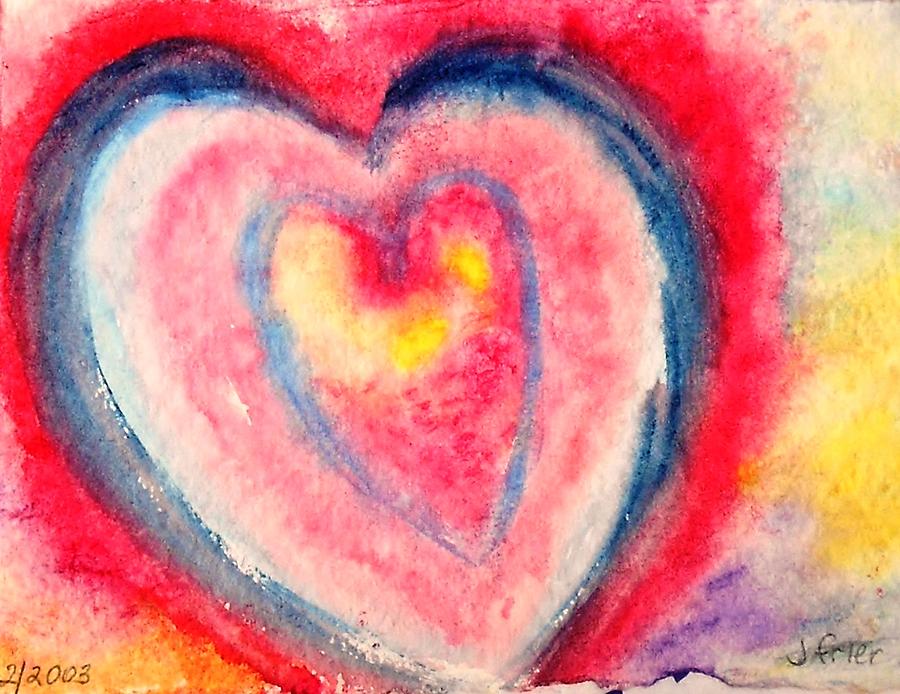 Valentine Heart Painting by Jamie Frier