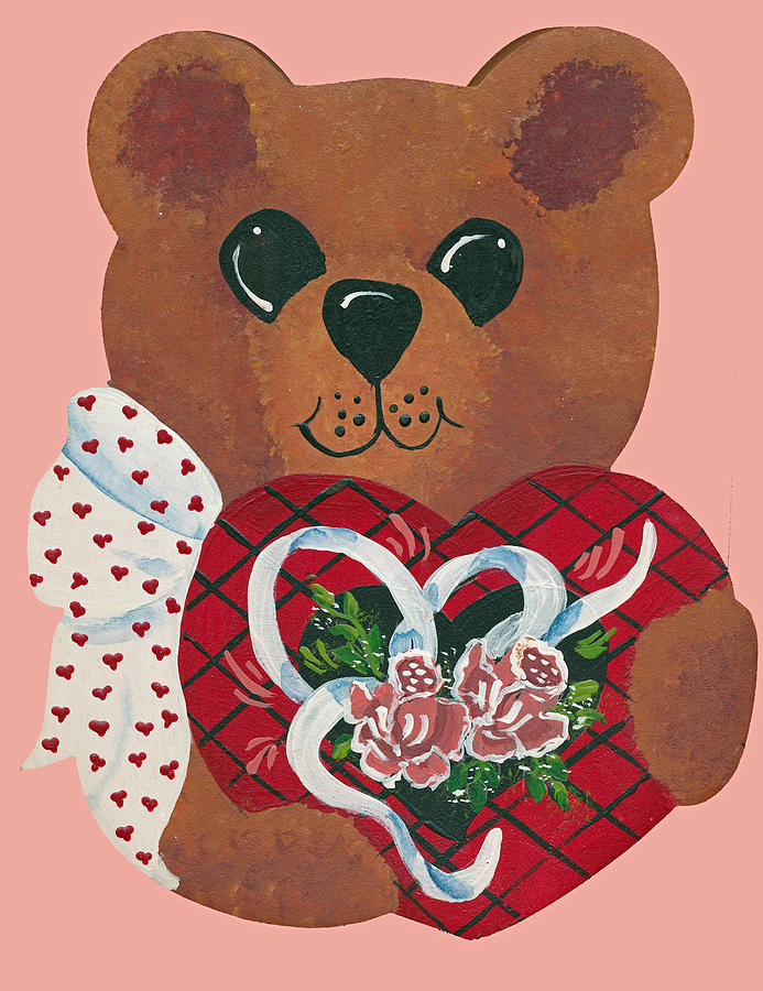 Valentine Hug Painting by Barbara McDevitt