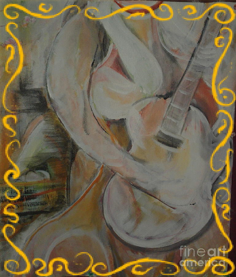 Valentine Music Painting by Subrata Bose