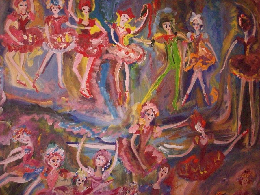 Valentine oh Valentine Ballet Painting by Judith Desrosiers