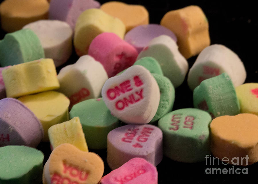 Valentines Candy Heart 1 Photograph