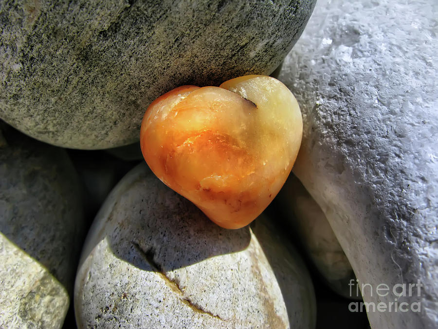 Valentines Day- Heart of Stone Photograph by Daliana Pacuraru