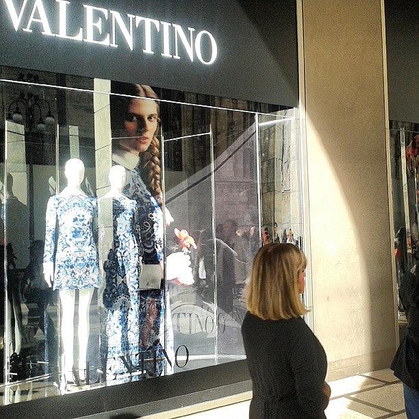 Shop Photograph - #valentino #fashion In #milan by Andrea Zampedroni