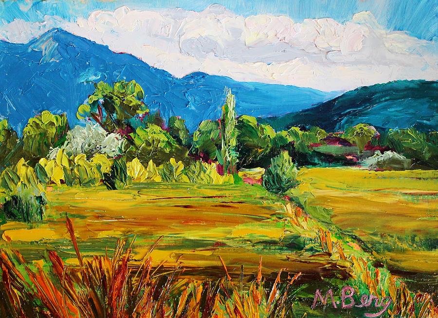 Valle Linda Taos New Mexico Painting by Marian Berg