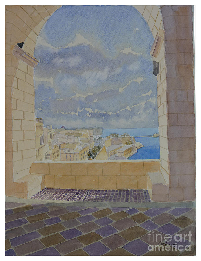 Valletta Painting by Godwin Cassar