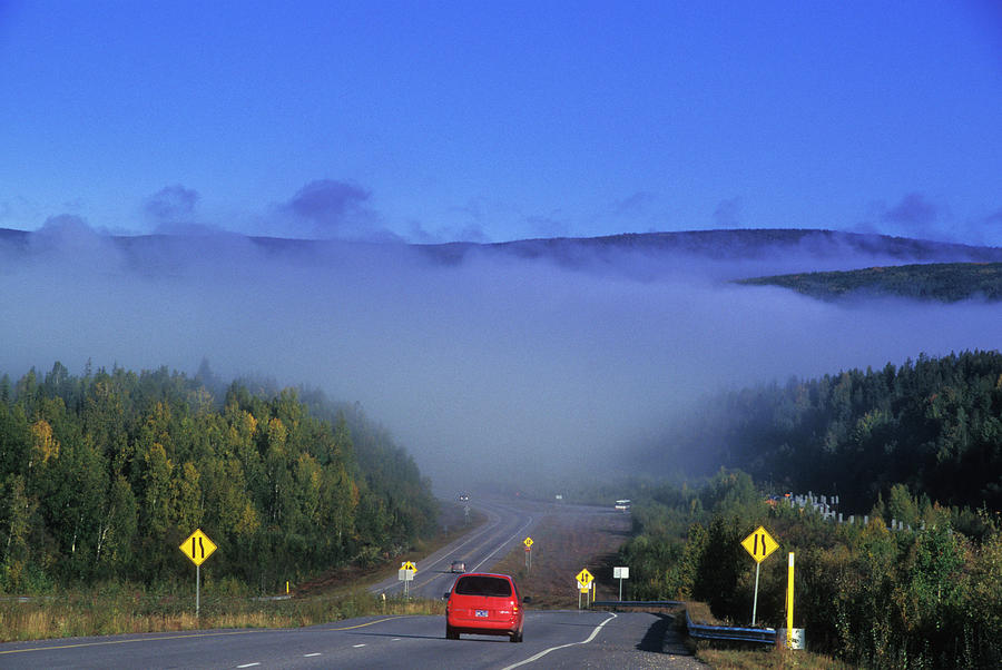 Car Photograph - Valley Fog by Jim Reed/science Photo Library