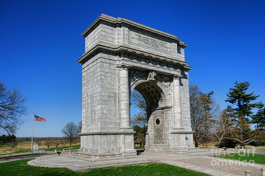 Valley Forge National Memorial Arch Photograph by Olivier Le Queinec