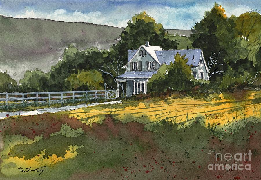 Valley Home Painting by Tim Oliver