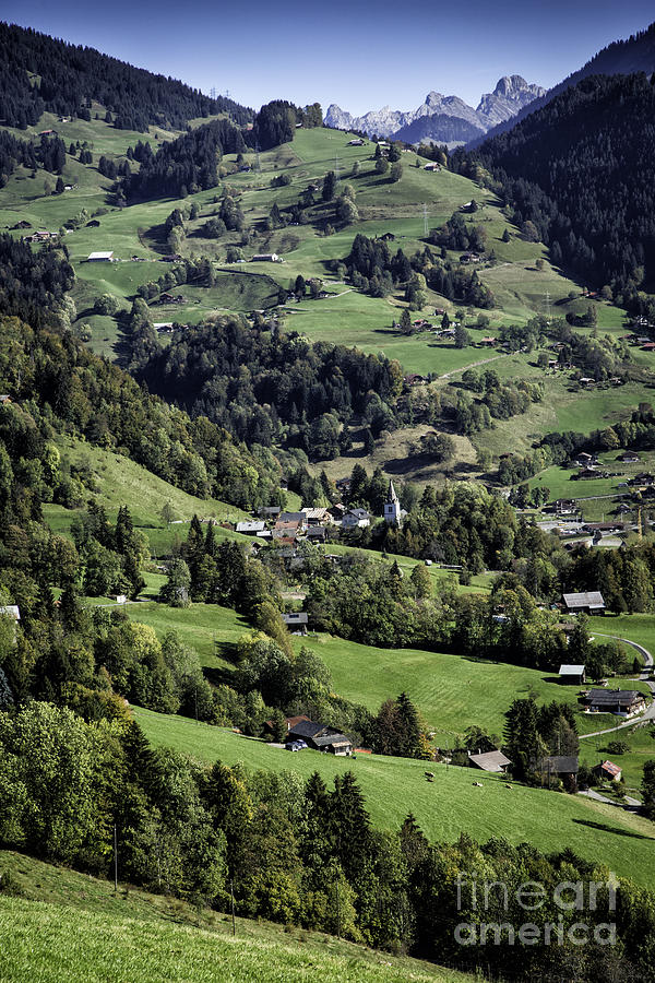 Valley In Leysin Photograph by Timothy Hacker