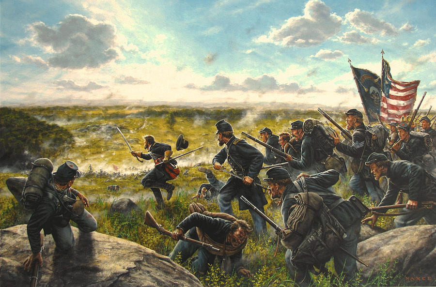 Civil War Painting - Valley of Death by Dan Nance