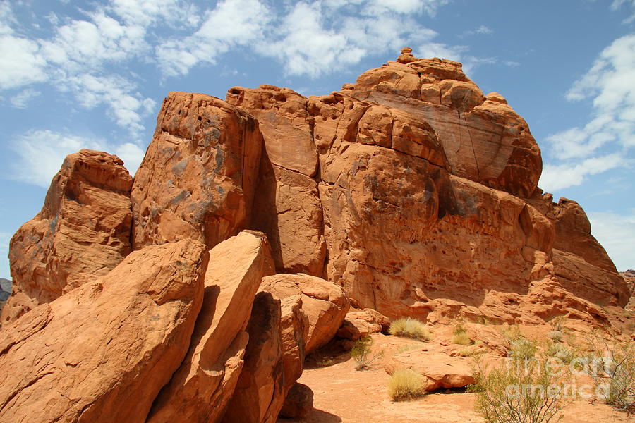 Valley Of Fire Red Sandstone Formation Photograph by Christiane Schulze Art And Photography