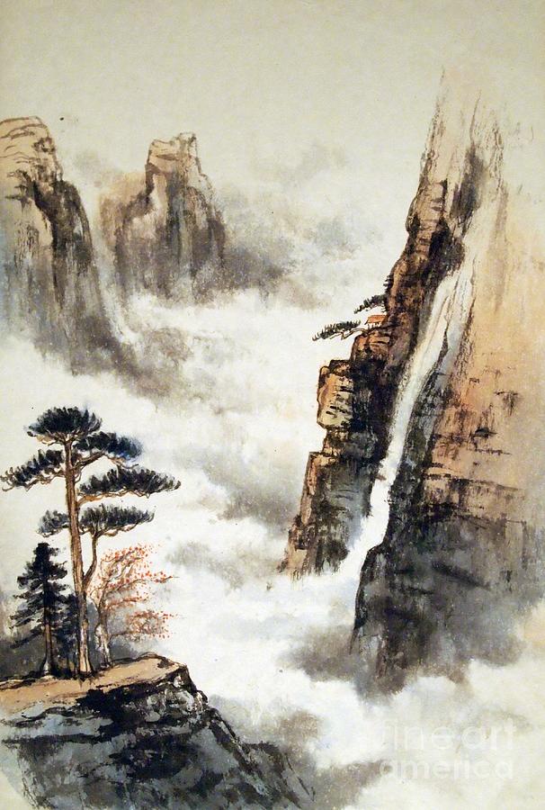 Valley of Mist  after Chiu Painting by Nancy Kane Chapman