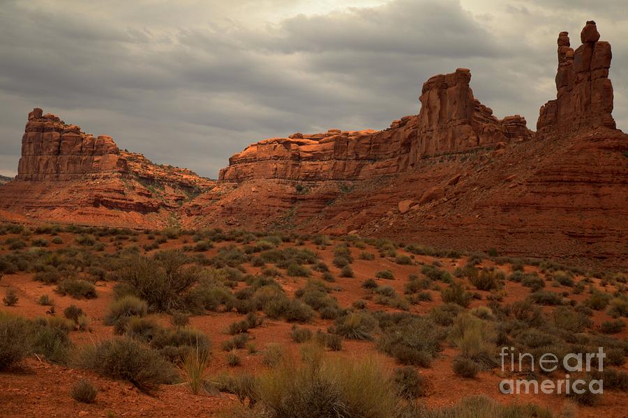 Garden Of The Gods Photograph - Valley Of The Gods Red Rock Towers by Adam Jewell