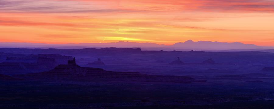 Valley of the Gods Sunrise Utah Four Corners Monument valley Photograph by Silvio Ligutti