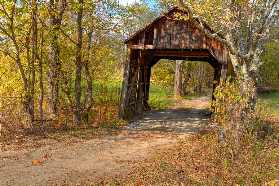 Valley Pike Or Bouldin Covered Bridge Photograph