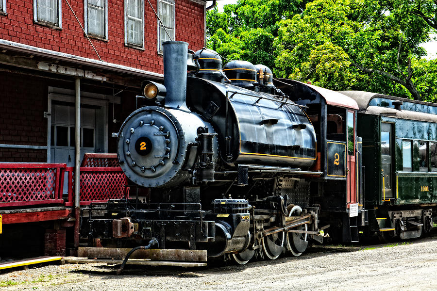 Valley Railroad Company 2 at Essex Station Photograph by Mike Martin