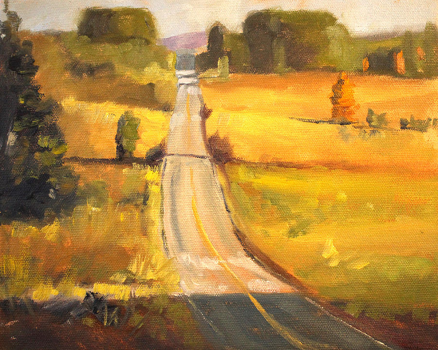 Valley Road Painting by Nancy Merkle