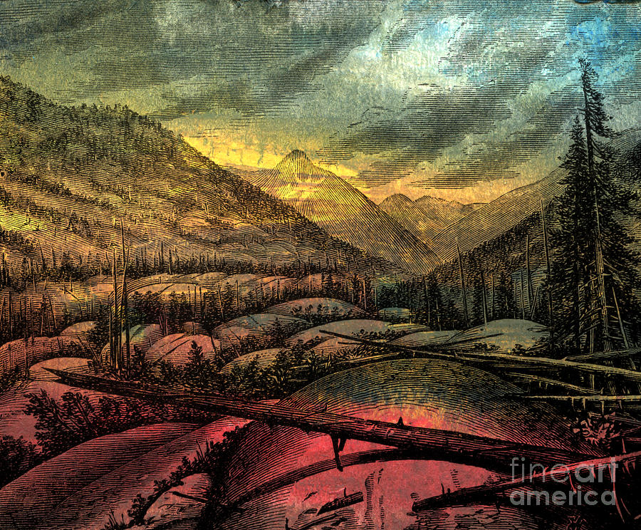 Valley Sublime Painting by R Kyllo