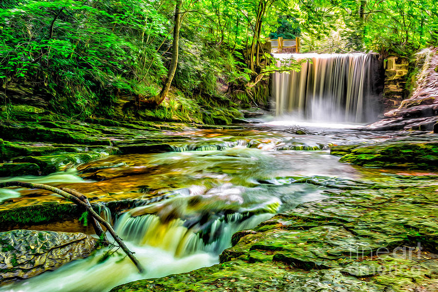 Architecture Photograph - Valley Waterfall by Adrian Evans Architecture Photograph - Valley Waterfall by Adrian Evans