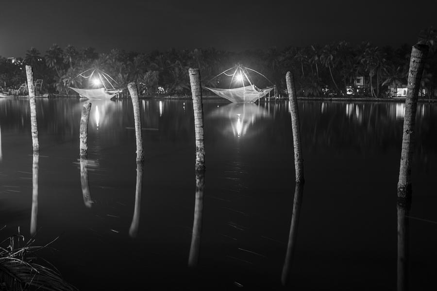 Vallickavu Night Dock Photograph by Sonny Marcyan