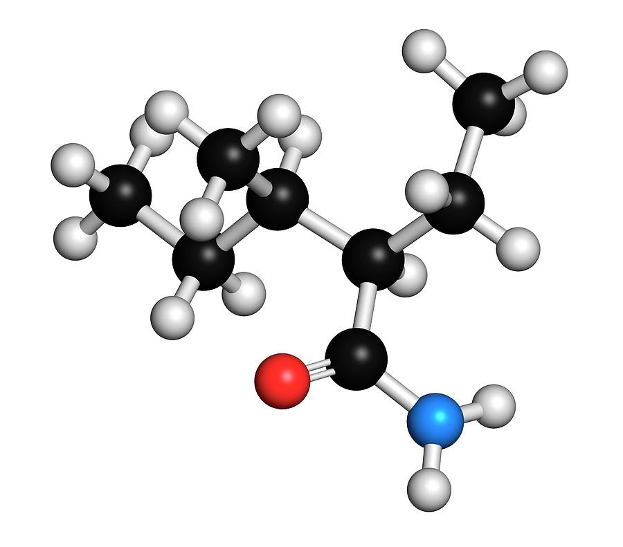 Valnoctamide Sedative Drug Molecule Photograph by Molekuul | Fine Art ...