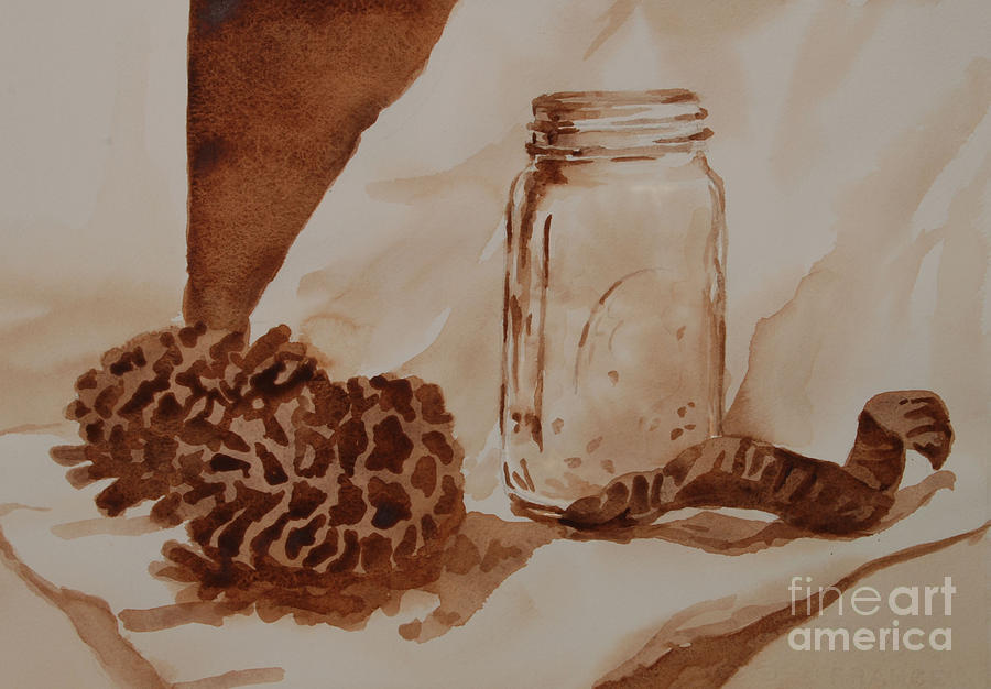 Value study in Umber 3 Painting by Heidi E Nelson