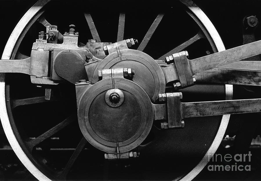 Valve gear and Wheel Photograph by Riccardo Mottola