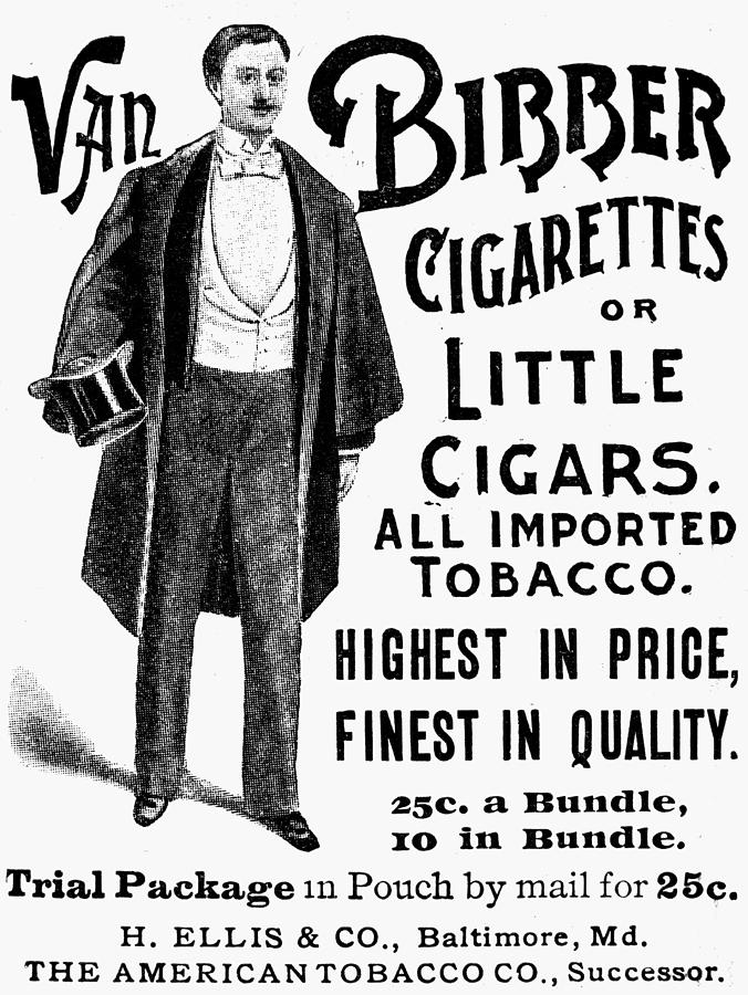 Van Bibber Cigarettes 1893 Painting by Granger - Fine Art America