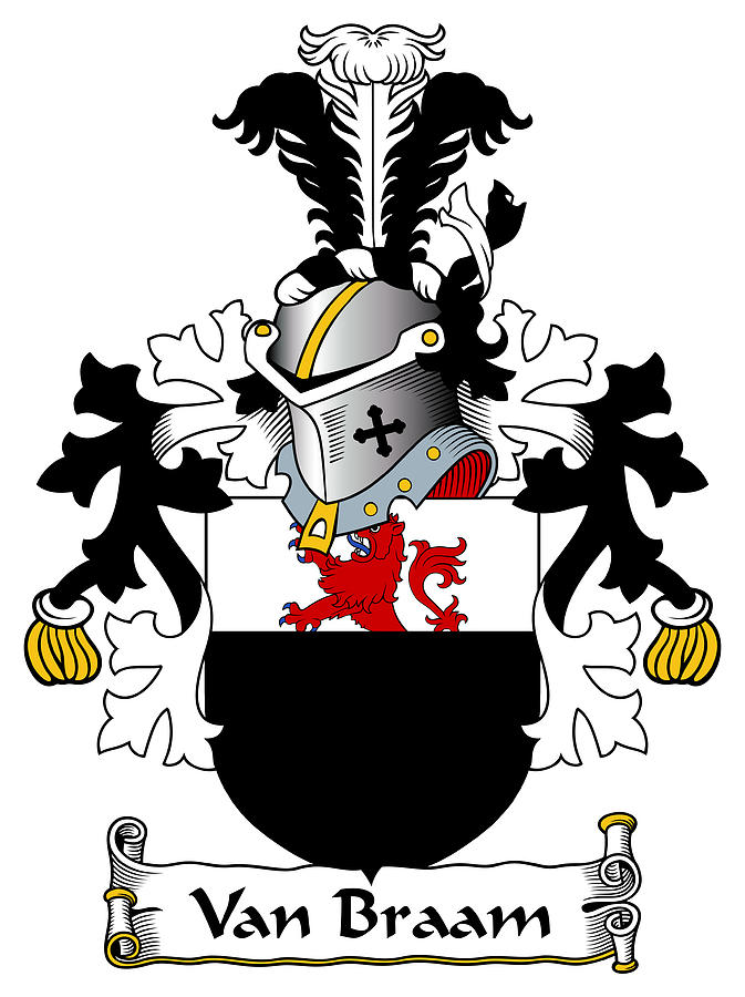 Van Braam Coat of Arms Dutch Digital Art by Heraldry