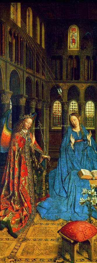 Van Eyck Annunciation Painting by Granger - Pixels