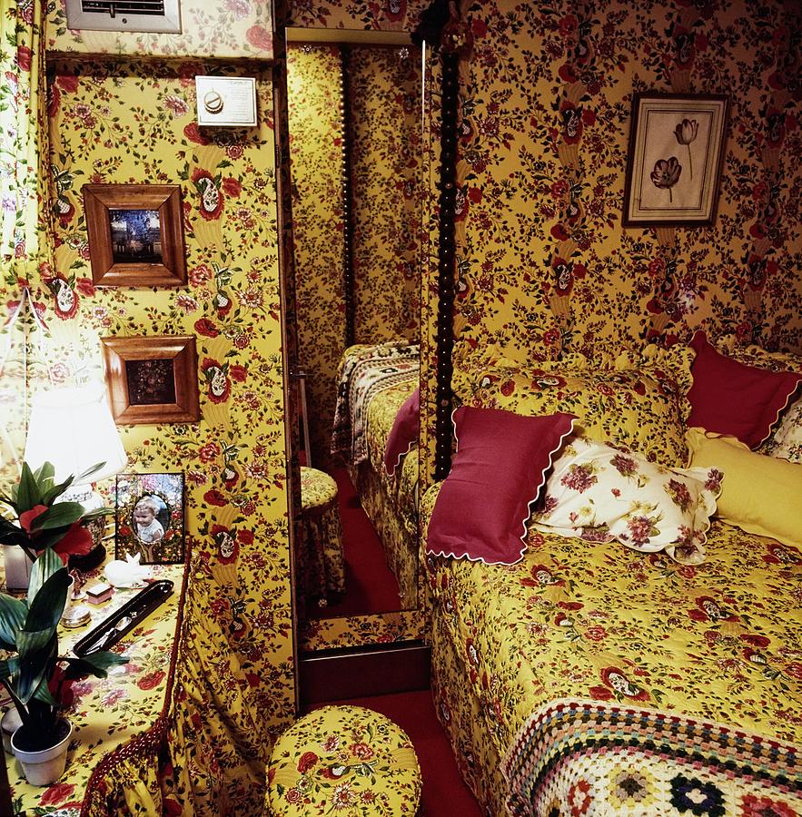 Van Gerbigs Houseboat Bedroom Photograph by Horst P. Horst
