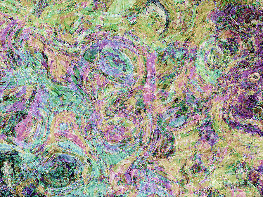 Van Gogh style abstract I Digital Art by Debbie Portwood