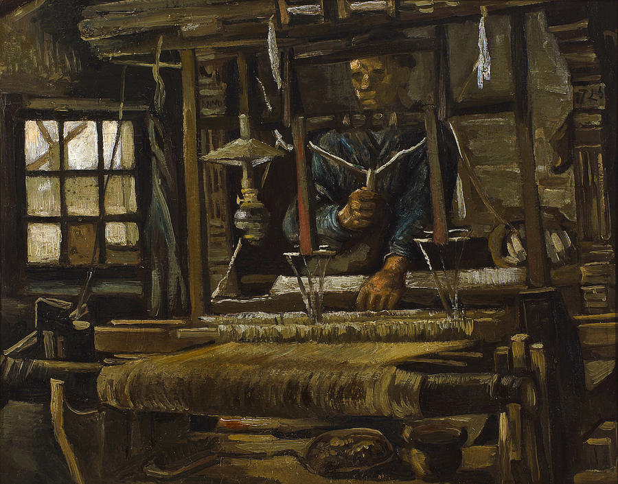 Van Gogh Weavers Cottage Painting by Granger