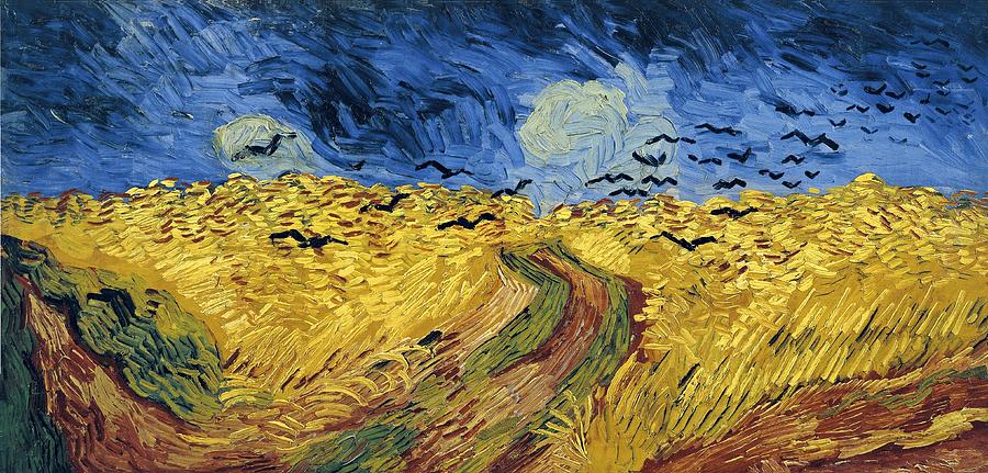 Van Gogh Wheatfield with crows 1890 Painting by Movie Poster Prints