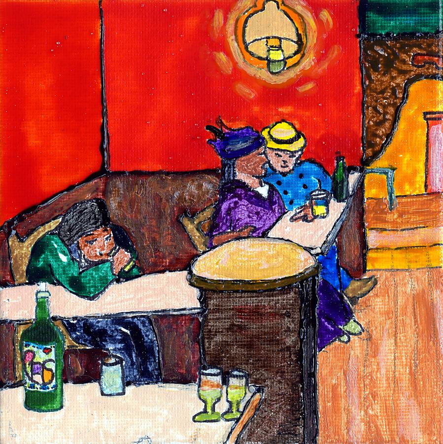 Van Goghs Lovers Painting by Phil Strang