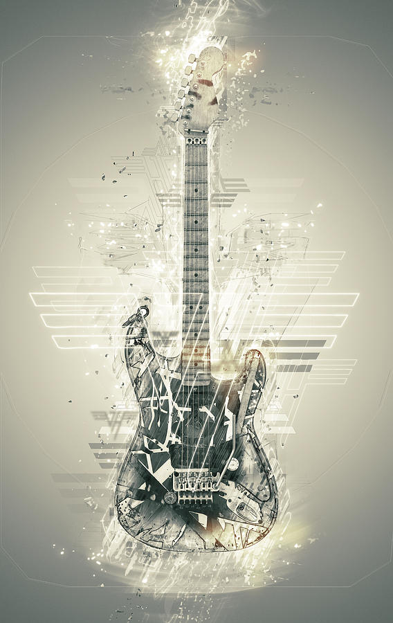 Van Halen's Frankenstrat Digital Art by Zapista Zapista