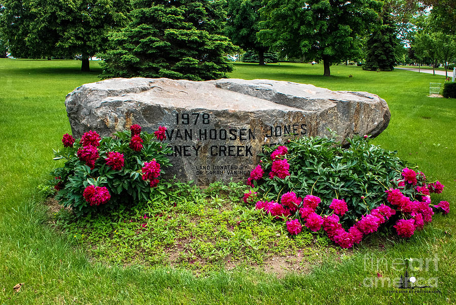 Van Hoosen Jones Stoney Creek Entrance Stone Photograph by Grace Grogan