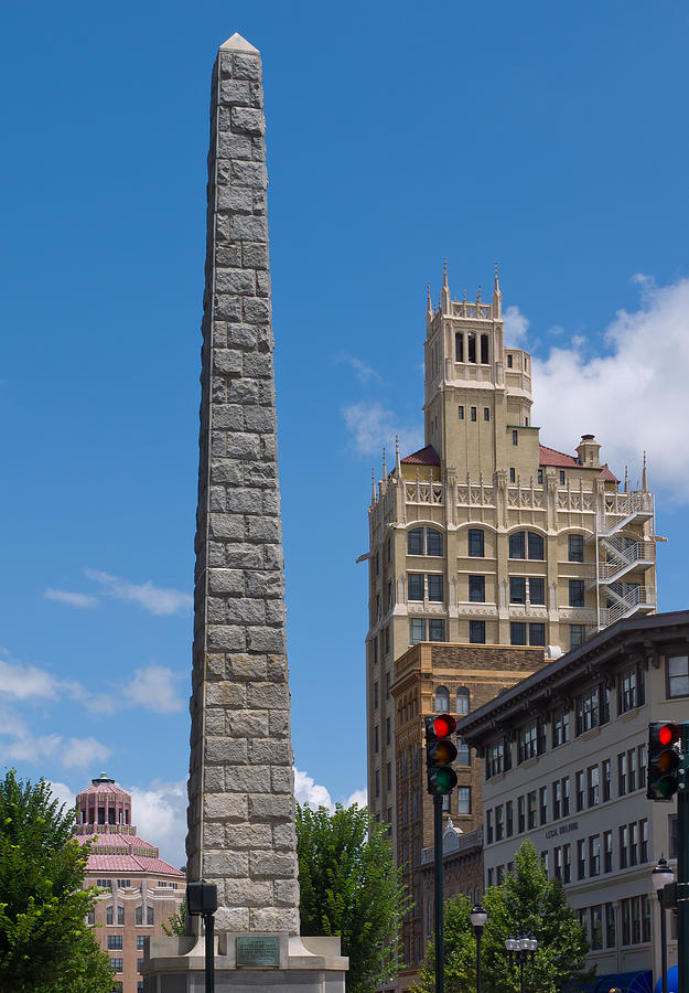 Vance Monument in Asheville Photograph by Melinda Fawver